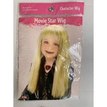 New Movie Star Wig Blonde Kids One Size Long Hair Character Wig Elastic Ring DSF - £7.73 GBP