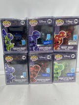 Funko Pop! Art Series Disney Mickey Exclusive Lot of 6 With Hard Shell C... - $89.09
