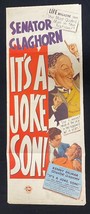 It&#39;s A Joke Son Original Insert Movie Poster - 1947- Senator Claghorn - $90.21