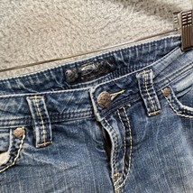 Silver Jeans Womens 32x31 Blue Faded Medium Wash Aiko Mid Bootcut Stretch Denim - £8.45 GBP