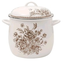Pioneer Woman ~ AGATHA BROWN ~ 12  Qt. Stock Pot w/Lid ~ Steel w/Enamel ... - $100.00