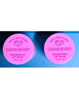 *NEW* STRAWBERRY ~ 2PK ~ NOURISHING LIP MASK ~ Bath &amp; Body Works - £18.14 GBP