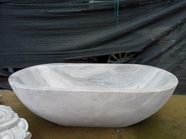 Large Bathtub Marble Tub for room Handmade tub Bathroom ornament  - £7,644.21 GBP