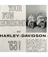 Harley Davidson Duo Glide Advertisement 1963 Motorcycle Sportster 189 LG... - $54.32 CAD
