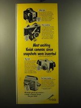 1950 Kodak Ad - Brownie Hawkeye Camera, Tourist Camera, Pony 828 Camera - £14.60 GBP