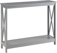 Convenience Concepts Oxford Console Table With Shelf, Gray - £65.73 GBP