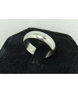 Dason 14k White Gold 5mm Rounded Wedding Band Sz 7.5 Solid Anniversary R... - £353.98 GBP