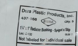 Dura Plastic Products 437 168 Reducer Bushing Spigot x Slip 1 1/4 Inch x 1 Inch image 3