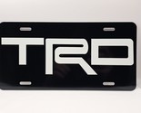 Toyota TRD Inspired Art on Black FLAT Aluminum License Tag Plate * BLEMI... - £10.62 GBP