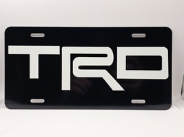 Toyota Trd Inspired Art On Black Flat Aluminum License Tag Plate * Blemished - £10.69 GBP