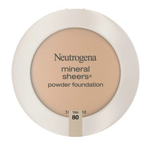 Neutrogena Mineral Sheers Oil-Free Powder Foundation, Tan 80,.34 oz - £7.79 GBP