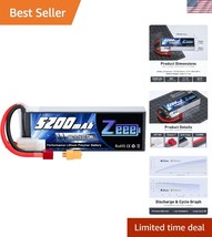Deluxe 5200mAh 11.1V 3S Lithium Polymer RC Battery - Soft Case Protection - $52.50