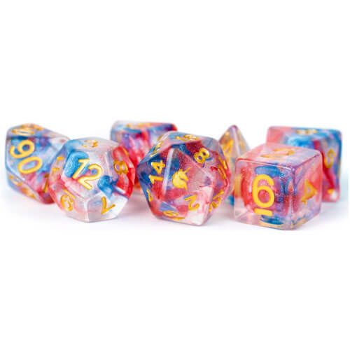 MDG Unicorn Resin Polyhedral Dice Set - Cosmic Carnival - $30.46