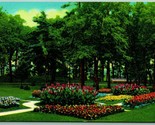 Scene in Oakland Park South Haven Michigan MI UNP Chrome Postcard F14 - £3.07 GBP