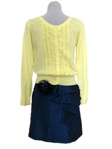 Paper Doll Skirt, Blue, Size 14 &amp; Cherokee Sweater Yellow Size 14/16, - £14.17 GBP