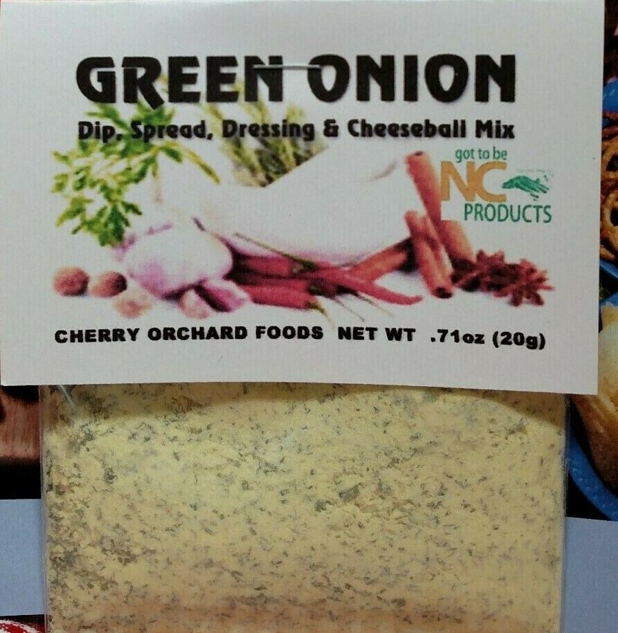 Green Onion Dip Mix (2 mixes) makes dips, spreads, cheese balls &salad dressings - £9.84 GBP