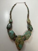 Jay King Double Sided Necklace Spiney Oyster &amp; Mountain Turquoise 16” Ad... - $87.07