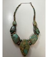 Jay King Double Sided Necklace Spiney Oyster &amp; Mountain Turquoise 16” Ad... - $1,601.96 MXN