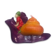 Purple Snail Fairy Candle Point a la Ligne Paris Unique Rare Wax New Not In Box - £18.16 GBP