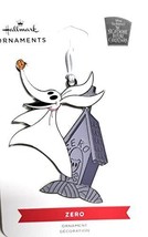 Hallmark Nightmare Before Christmas Zero Enamel Flat Metal Ornament NEW - £10.11 GBP