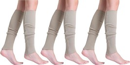3 Pairs Knitted Leg Warmers for Women 80s Style - £14.93 GBP