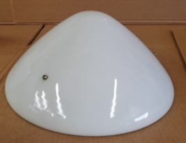 Large Art Deco Milk Glass  GLobe Lamp Shade Chandalier Hanging Pendant Conical i - £197.83 GBP