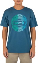 Hurley Mens Everyday Wash Sun Daze Short Sleeve Tee Rift Blue-Large - $19.88
