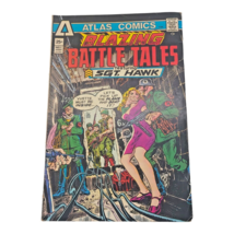 Atlas Comics Blazing Battle Tales Sgt Hawk #1 Comic Book 1975 Vintage - £8.93 GBP