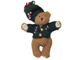 1998 Hugfun Teddy Christmas Bear Costco Jointed Plush Stuffed Animal Vintage 8" - £8.49 GBP