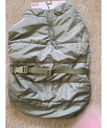 Boots &amp; Barkley Dog Puffer Jacket Large Green/Gray New Fleece Lined - £9.55 GBP