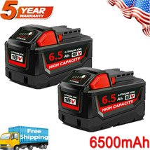 2Pack 6.5Ah For Milwaukee M18 Lithium Xc Extended Capacity Battery 48-11... - $68.99