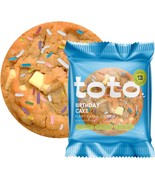 (20 ct) Toto Vegan Plant Base Cookies Birthday Cake Flavor Retails $60 2... - £31.02 GBP