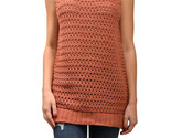 FREE PEOPLE Women&#39;s Top Knitted Sleeveless Slim Sienna Brown Size XS OB7... - £35.65 GBP