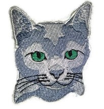 Amazing Custom Cat Portraits[Kort Cat Face ] Embroidered Iron On/Sew Patch [3&quot; x - £8.22 GBP