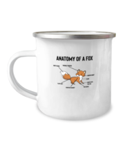 12oz Camper Mug Coffee Funny Anatomy Of A Fox  - £16.02 GBP