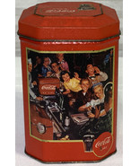 Vintage 1989 Coca-Cola French Design Tin Canister 1940&#39;s Drink Coca-Cola... - £3.69 GBP