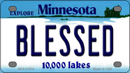 Blessed Minnesota State Novelty Mini Metal License Plate Tag - $14.95