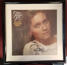 OLIVIA NEWTON JOHN - HAVE YOU NEVER BEEN MELLOW - SIGNED &amp; FRAMED ALBUM ... - $200.00