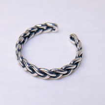 925 sterling Silver Ring Vintage Twist Band Open Ring Size 5 6 7 - £9.37 GBP