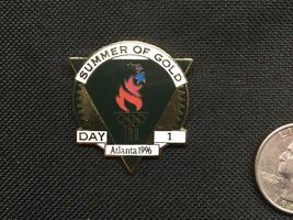 VERY RARE STYLE Atlanta 1996 Olympics Day #1 Summer Of Gold Collectors Pin - $9.22