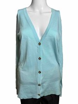 Lilly Pulitzer Womens MEDIUM Blue Button Down Cardigan Sweater - PD - £21.20 GBP