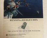 1995 Benson &amp; Hedges 100’s Cigarettes Vintage Print Ad Advertisement pa14 - £5.48 GBP