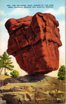 The Balanced Rock Garden of the Gods Denver CO Vintage Postcard (D8) - £4.59 GBP