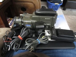 Vintage Sony Handycam Video 8 CCD-F46 Camcorder Bundle - AS IS!!! - £46.70 GBP