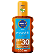 NIVEA Sun Protect &amp; Bronze SPF 30 Oil Sunscreen Pump Spray 200ml - $859.46 MXN