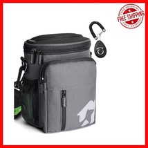 Versatile Gray &amp; Black Dog Treat Bag - 3 Ways to Wear, Includes Training... - $31.67