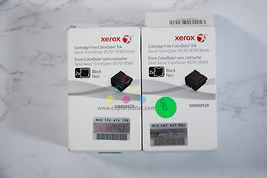 Lot of 2 New OEM Xerox ColorQube 8570,8580 Black Solid ColorQube Ink 108... - $58.41