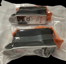 (2) GENUINE Kodak 10XL &amp; 10 Black Ink Cartridge Brand New Sealed Open Box - £16.32 GBP