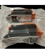 (2) GENUINE Kodak 10XL &amp; 10 Black Ink Cartridge Brand New Sealed Open Box - £16.09 GBP