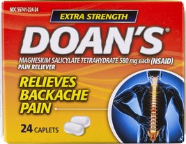 Doan&#39;s Extra Strength Pain Reliever Caplets - 24 Ct - £17.69 GBP